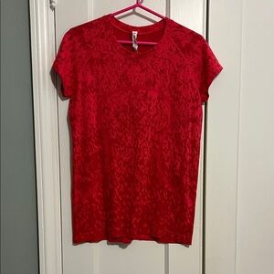 Rare lululemon Swiftly Tech Short Sleeve Shirt 2.0 Covered Camo Red Rock/Flare